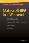 Image for Make a 2D RPG in a Weekend : Second Edition: With RPG Maker MV