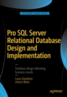 Image for Pro SQL server relational database design and implementation