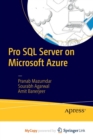 Image for Pro SQL Server on Microsoft Azure