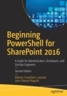 Image for Beginning PowerShell for SharePoint 2016