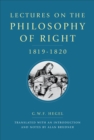 Image for Lectures on the Philosophy of Right, 1819-1820