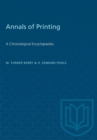 Image for Annals of Printing : A Chronological Encyclopaedia