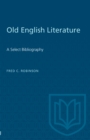 Image for Old English Literature: A Select Bibliography.