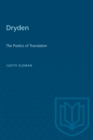 Image for Dryden The Poetics Of Translation