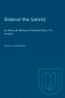 Image for Diderot the Satirist : Le Neveu de Rameau &amp; Related Works / An Analysis