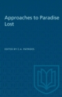 Image for Approaches to Paradise Lost