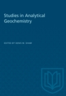 Image for Studies in Analytical Geochemistry
