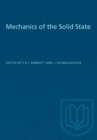 Image for Mechanics of the Solid State