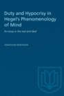Image for Duty and Hypocrisy in Hegel&#39;s Phenomenology of Mind