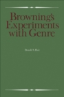 Image for Browning&#39;s Experiments with Genre