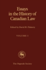 Image for Essays in the History of Canadian Law: Volume I