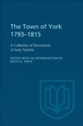 Image for Town of York 1793-1815: A Collection of Documents of Early Toronto