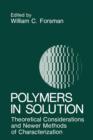 Image for Polymers in Solution