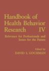 Image for Handbook of Health Behavior Research IV