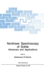 Image for Nonlinear Spectroscopy of Solids: Advances and Applications