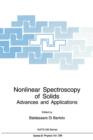 Image for Nonlinear Spectroscopy of Solids : Advances and Applications