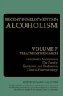 Image for Recent Developments in Alcoholism: Treatment Research