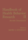 Image for Handbook of Health Behavior Research II: Provider Determinants
