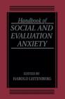 Image for Handbook of Social and Evaluation Anxiety