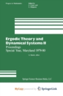 Image for Ergodic Theory and Dynamical Systems II