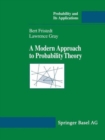 Image for Modern Approach to Probability Theory