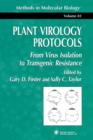 Image for Plant Virology Protocols : From Virus Isolation to Transgenic Resistance