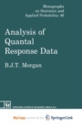 Image for Analysis of Quantal Response Data
