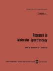 Image for Research in Molecular Spectroscopy / Issledovaniya Po Molekulyarnoi Spektroskopii / ?cc????bah?? ?o ?????y???ho? ????t????????