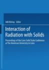 Image for Interaction of Radiation with Solids