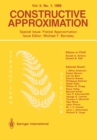 Image for Constructive Approximation: Special Issue: Fractal Approximation