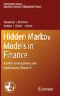 Image for Hidden Markov models in finance  : further developments and applicationsVolume II