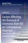 Image for Factors Affecting the Removal of Ammonia from Air on Carbonaceous Materials : Investigation of Reactive Adsorption Mechanism