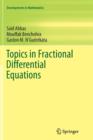 Image for Topics in Fractional Differential Equations