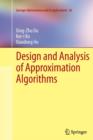 Image for Design and Analysis of Approximation Algorithms