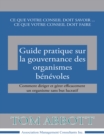 Image for Guide Pratique Sur La Gouvernance Des Organismes Benevoles