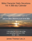 Image for Bible Character Daily Devotions For A 366-day Calendar
