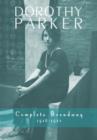 Image for Dorothy Parker : Complete Broadway, 1918-1923