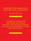 Image for Proper Fundamentals for Snare Drum and Drum Set