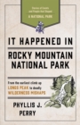Image for It happened in Rocky Mountain National Park: stories of events and people that shaped a national park