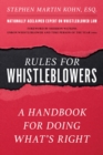 Image for Rules for Whistleblowers: A Handbook for Doing What&#39;s Right