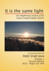 Image for It Is the Same Light : The Enlightening Wisdom of Sri Guru Granth Sahib (Sggs) Volume 2: Sggs Pages 201-400