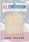 Image for The U.S. Constitution : Here Is What It Says