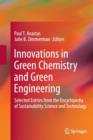 Image for Innovations in Green Chemistry and Green Engineering