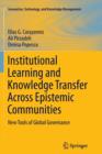 Image for Institutional Learning and Knowledge Transfer Across Epistemic Communities