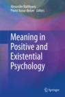 Image for Meaning in Positive and Existential Psychology