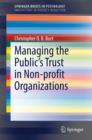Image for Managing the public&#39;s trust in non-profit organizations