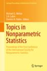 Image for Topics in Nonparametric Statistics: Proceedings of the First Conference of the International Society for Nonparametric Statistics