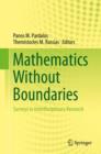 Image for Mathematics without boundaries  : surveys in interdisciplinary research