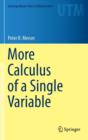 Image for More Calculus of a Single Variable