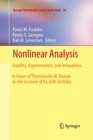 Image for Nonlinear Analysis : Stability, Approximation, and Inequalities